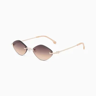 Солнцезащитные очки женские Carolina Lemke Gold/Brown CL3862-С2