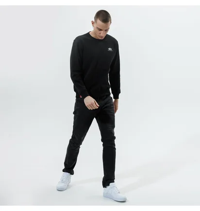 Свитшот мужской Alpha Industries Basic Sweater Small Logo Black 188307-03
