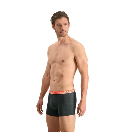 Труси чоловічі HEAD Basic Boxer Grey/Black (2 шт) 701202741-011