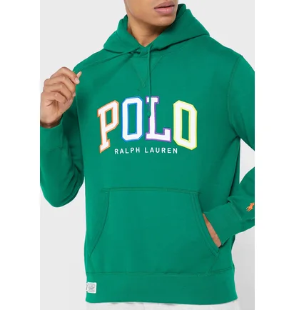 Худи мужское Polo Ralph Lauren Fleece Logo Sweatshirt Green 710890190004