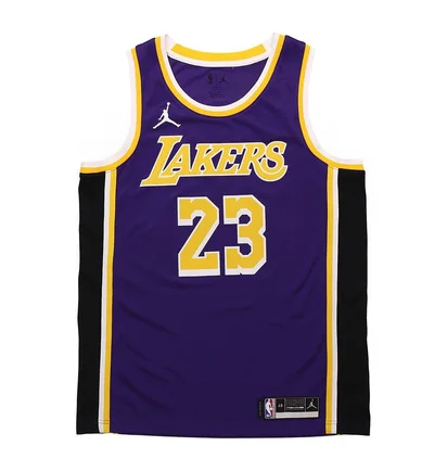 Майка унисекс Nike Nba Los Angeles Lakers Statement Edition Lebron James Violet/Black CV9481-508