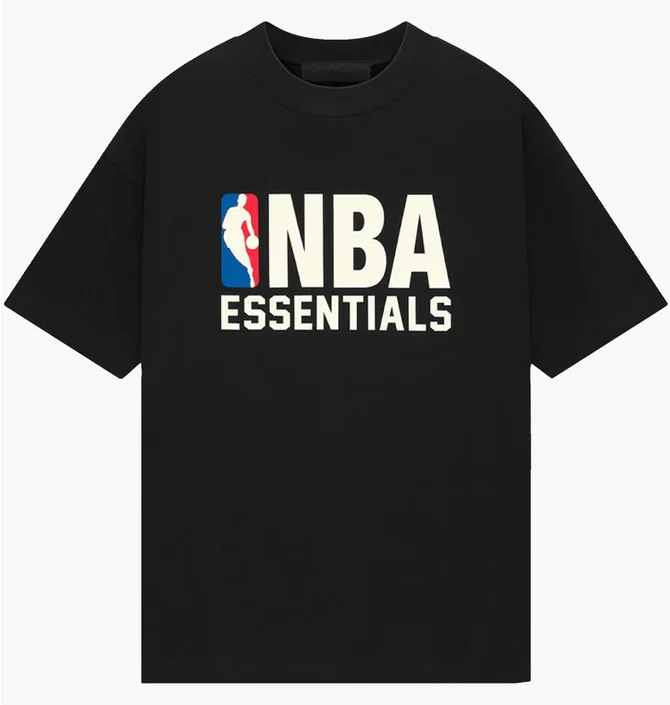 Футболка чоловіча Fear of God Essentials X Nba Black 125AL244001F