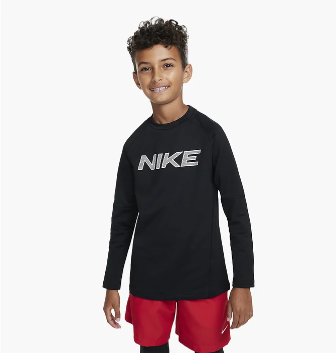 Лонгслів дитячий Nike Df Ls Crew Warm Black HF4362-010