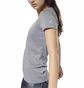 Футболка женская Reebok Reflective Graphic Short Sleeve Running Top Grey D78939