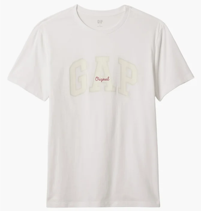 Футболка мужская Gap V-Logo Orig Arch White 471777-08