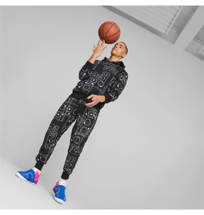Кроссовки унисекс Puma Rise Nitro Fadeaway Basketball Shoes Blue/Pink 378278-01