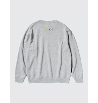 Свитшот унисекс Uniqlo Kaws Warhol Graphic Sweatshirt Grey E472951-000