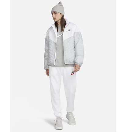 Куртка чоловіча Nike Midweight Puffer White/Grey FB8195-077