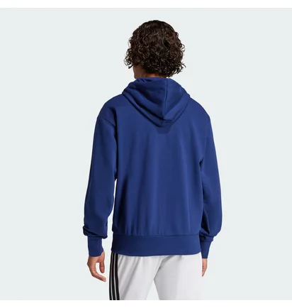 Худи мужское Adidas Essentials Big Logo French Terry Blue JE8890