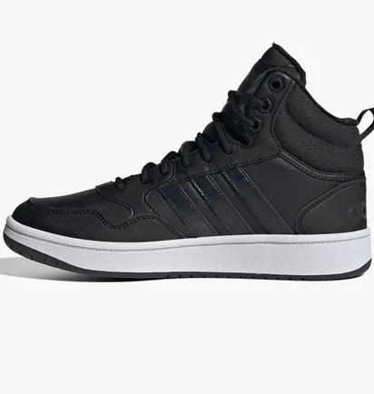 Кроссовки женские Adidas Hoops 3.0 Mid Lifestyle Basketball Classic Fur Lining Winterized Shoes Black GW6434