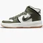 Кроссовки женские Nike Wmns Dunk High Up Khaki White/Green DH3718-103