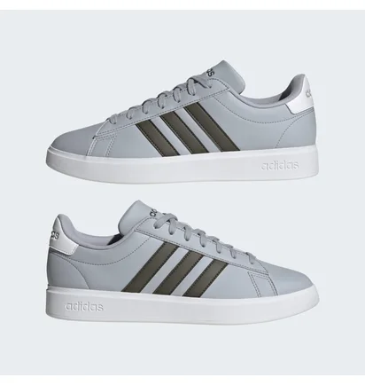 Кроссовки мужские Adidas Grand Court Cloudfoam Comfort Shoes Grey ID4468