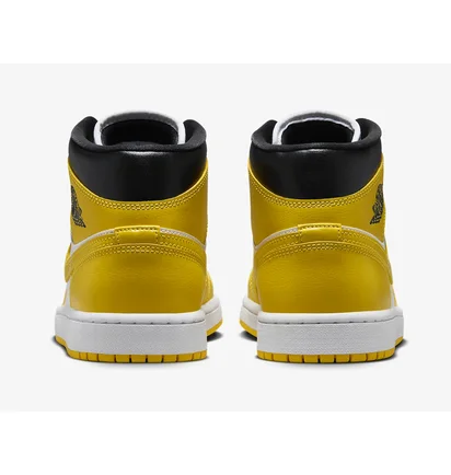 Кроссовки женские Air Jordan 1 Mid Yellow/White BQ6472-170