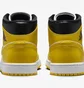 Кроссовки женские Air Jordan 1 Mid Yellow/White BQ6472-170