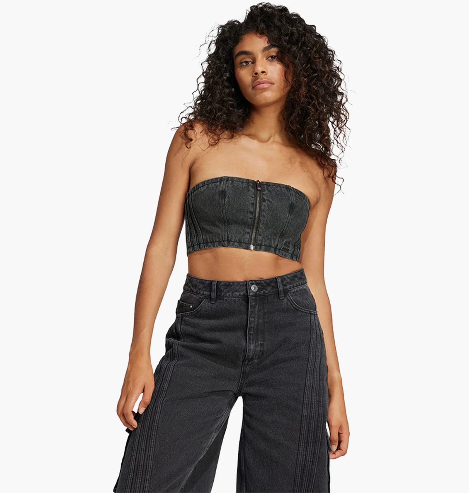 ᐉ Топ женский Adidas Adilenium Season 2 Washed Denim Tube Top