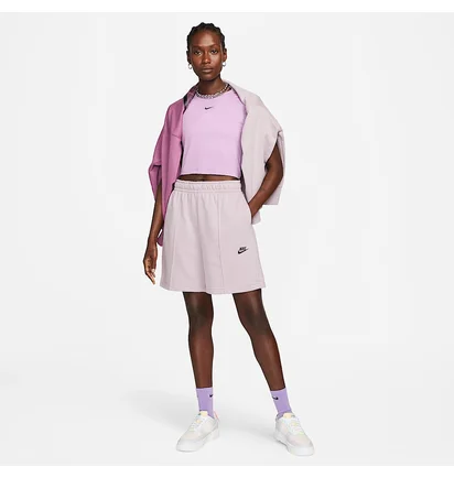 Шорты женские Nike High-Rise Fleece Dance Violet DV0334-501