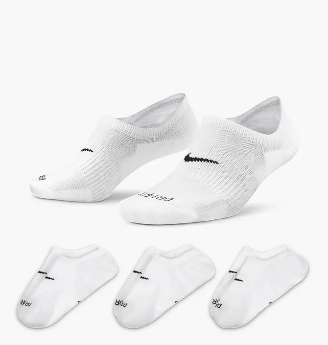 Шкарпетки жіночі Nike Evereday Plus Cush Footie White (3 пари) Dh5463-903