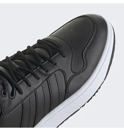 Кросівки чоловічі Adidas Hoops 3.0 Mid Lifestyle Basketball Classic Fur Lining Winterized Shoes Black GZ6679