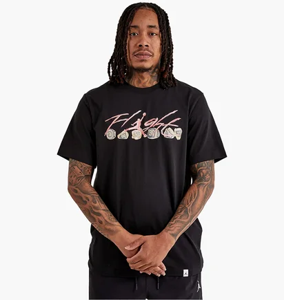 Футболка мужская Air Jordan Flight Essential Rings Tee Black FN5966-010