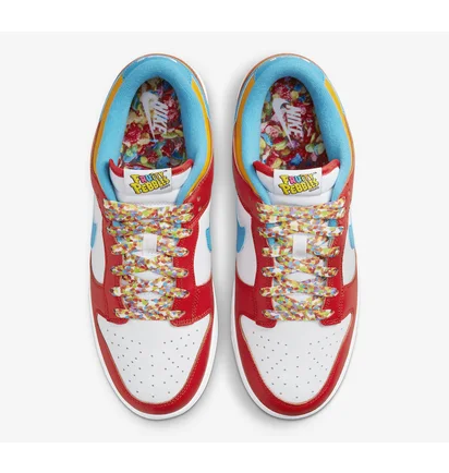 Кросівки чоловічі Nike Dunk Low Qs Lebron James Fruity Pebbles Red Dh8009-600
