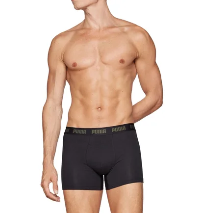 Трусы мужские Puma Everyday (2 шт) Black/Olive 701232894-008
