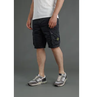 Шорты мужские Stone Island Slim Fit Cargo Bermuda Black 15L100011-S00WA-V0129