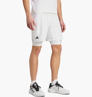 Шорти чоловічі Adidas Tennis Pro Aeroready Shorts And Inner Shorts White IS8097