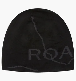 Шапка мужская ROA Logo Black RBUW288YA12-BLK0001