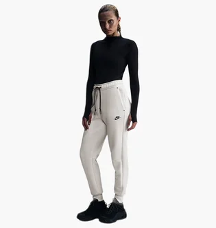 Штани жіночі Nike Sportswear Tech Fleece WomenS Mid- Rise Joggers White HV6779-110