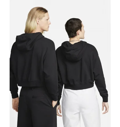 Худи женское Nike Sportswear Club Fleece WomenS Oversized Crop Graphic Hoodie Black DQ5850-010