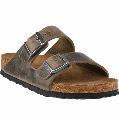 Тапочки чоловічі BIRKENSTOCK Arizona Oiled Leather Footbed Sandals Grey 1019313