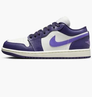 Кроссовки женские Air Jordan 1 Low WomenS Shoes White/Violet DC0774-502
