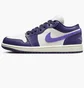 Кросівки жіночі Air Jordan 1 Low WomenS Shoes White/Violet DC0774-502
