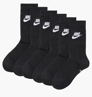 Носки унисекс Nike Everyday Essential Cr Black (3 пары) Dx5025-010