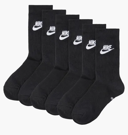 Шкарпетки унісекс Nike Everyday Essential Cr Black (3 пари) Dx5025-010