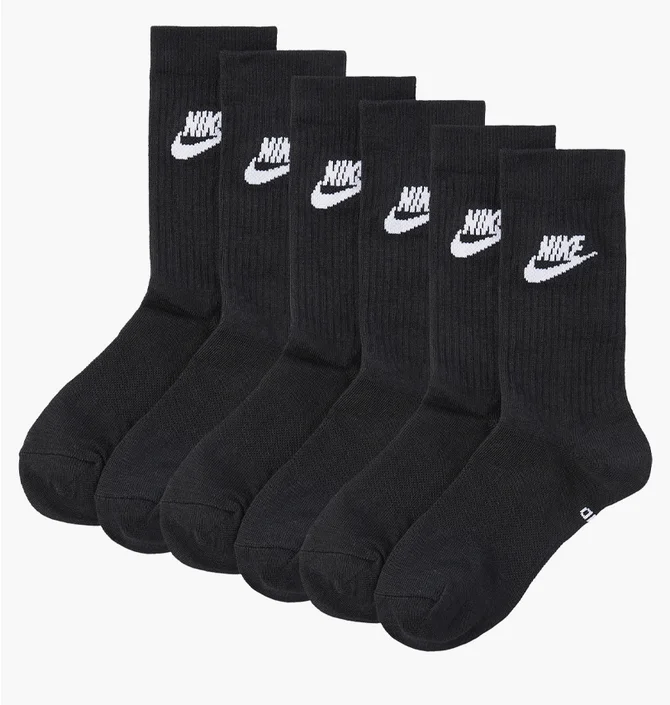 Шкарпетки унісекс Nike Everyday Essential Cr Black (3 пари) Dx5025-010