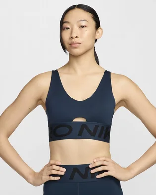 Топ жіночий Nike Pro Indy Plunge Blue HF7324-478