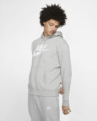 Худи мужское Nike Sportswear Club Fleece Grey Bv2973-063