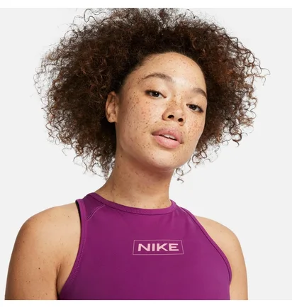 Топ жіночий Nike Pro Dri-Fit Graphic Crop Tank Violet Dq5593-503