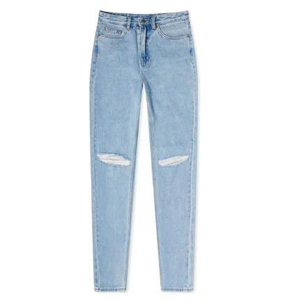 Джинсы женские Ksubi Playback Authentik Trashed Denim Jeans Light Blue WCO23DJ002