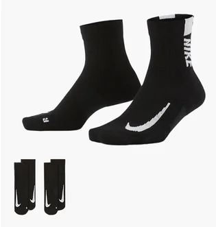 Шкарпетки унісекс Nike U Nk Mltplier Ankle (2 пари) Black SX7556-010
