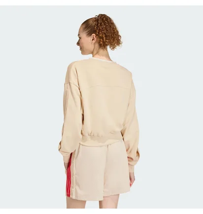 Свитшот женский Adidas Stadium Crew Beige JY6969