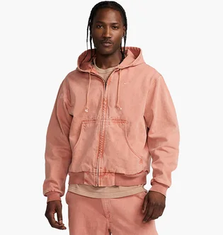 Толстовка мужская Nike Life Full-Zip Unlined Jacket Orange FZ6575-225