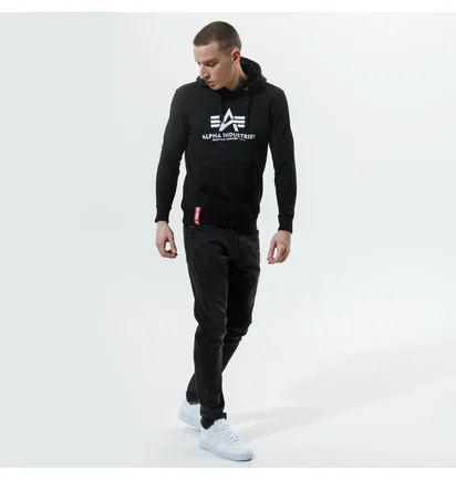 Худі чоловіче Alpha Industries Basic Hoody Black 178312-03