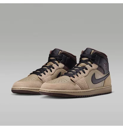 Кроссовки мужские Air Jordan 1 Mid Brown/Beige HV6422-200