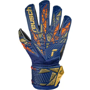 Перчатки вратарские детские Reusch Attract Silver Junior Black/Blue 5472215-4411
