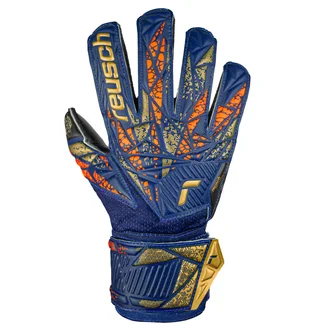 Перчатки вратарские детские Reusch Attract Silver Junior Black/Blue 5472215-4411