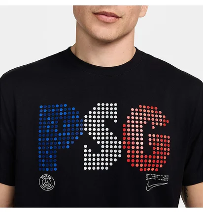 Футболка чоловіча Nike Paris Saint-Germain MenS Nike Soccer T-Shirt Black FV8637-010
