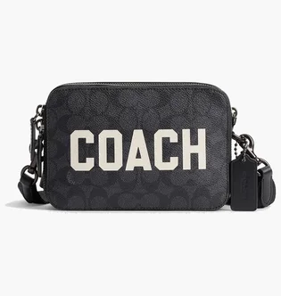 Сумка унісекс COACH Charter Crossbody Bag 19 In Signature Canvas Grey CAF83