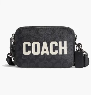 Сумка унисекс COACH Charter Crossbody Bag 19 In Signature Canvas Grey CAF83